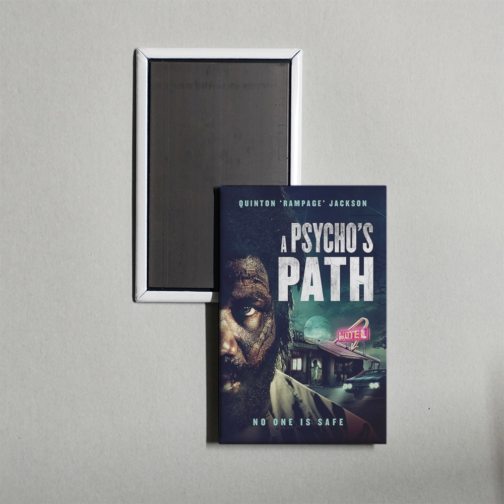 A Psycho's Path Mini Movie Fridge Magnet