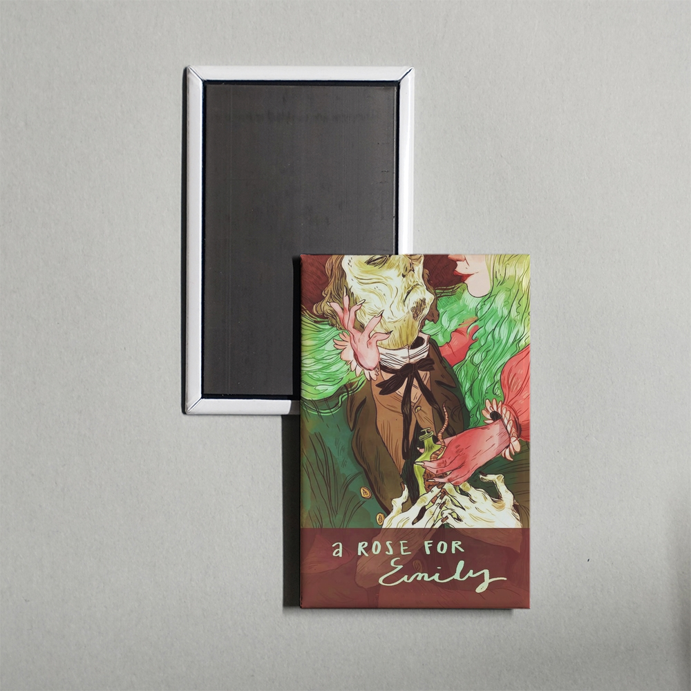 A Rose for Emily Mini Movie Fridge Magnet