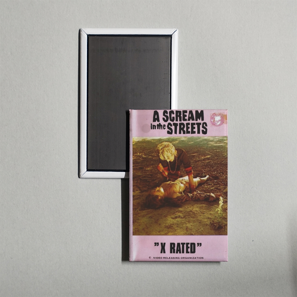 A Scream in the Streets Mini Movie Fridge Magnet
