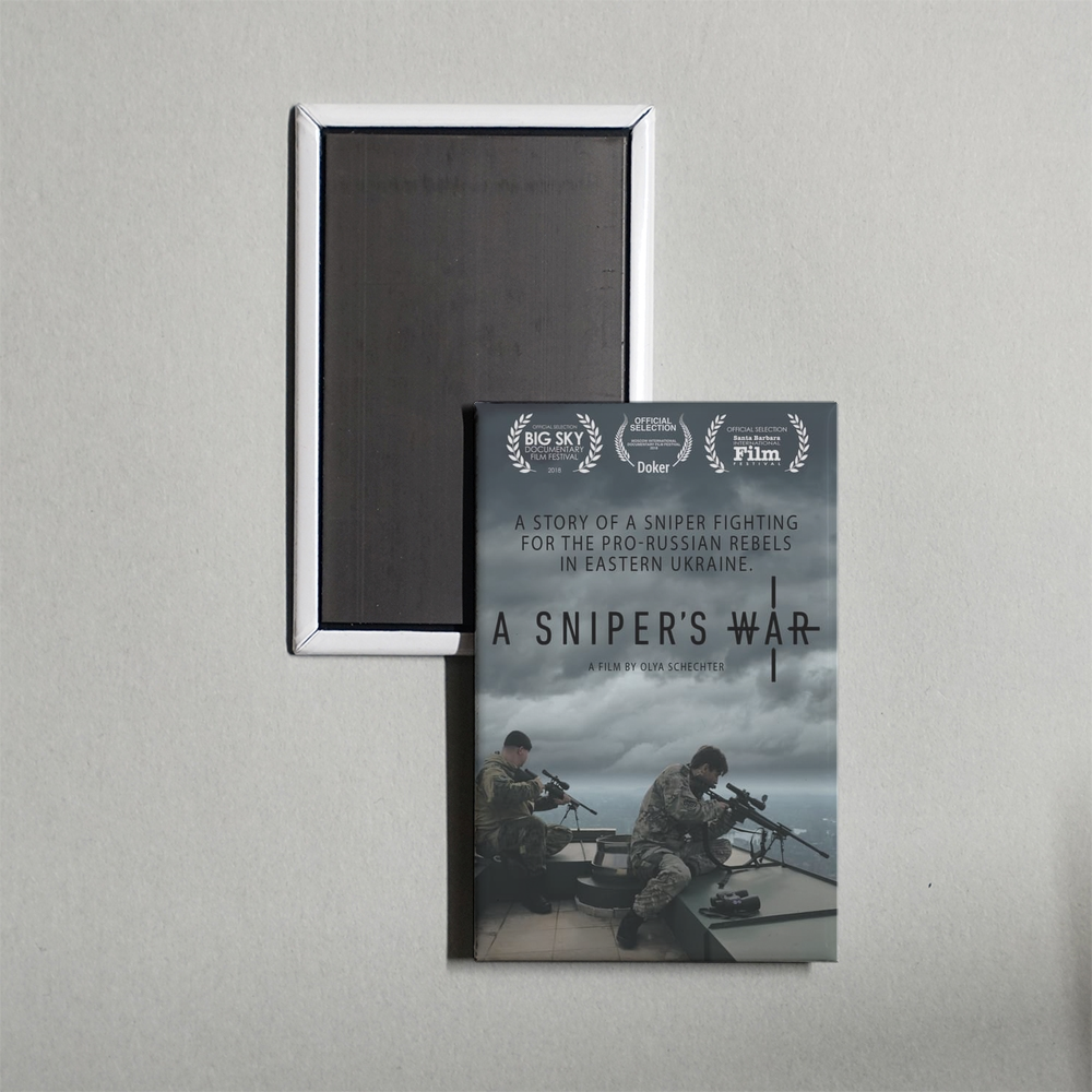 A Sniper's War Mini Movie Fridge Magnet