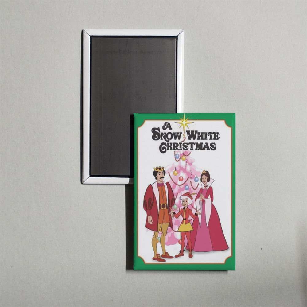 A Snow White Christmas Mini Movie Fridge Magnet