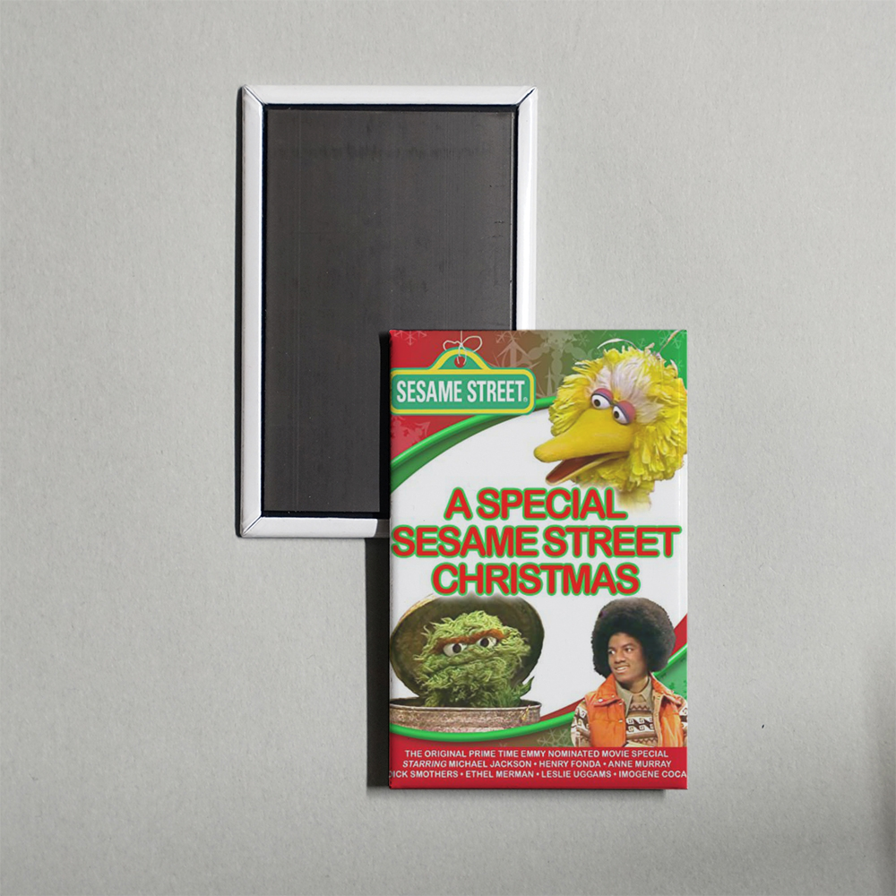 A Special Sesame Street Christmas Mini Movie Fridge Magnet