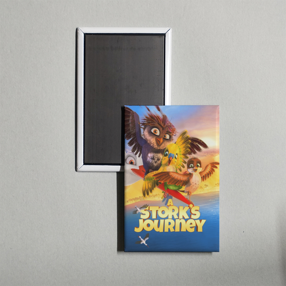 A Stork's Journey Mini Movie Fridge Magnet