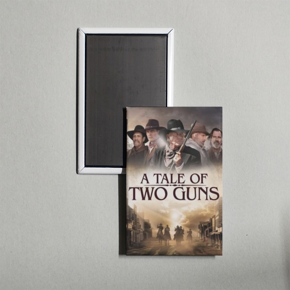 A Tale of Two Guns Mini Movie Fridge Magnet