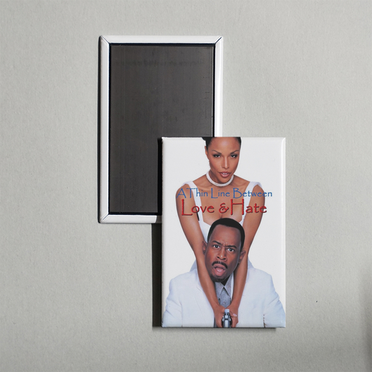 A Thin Line Between Love and Hate Mini Movie Fridge Magnet