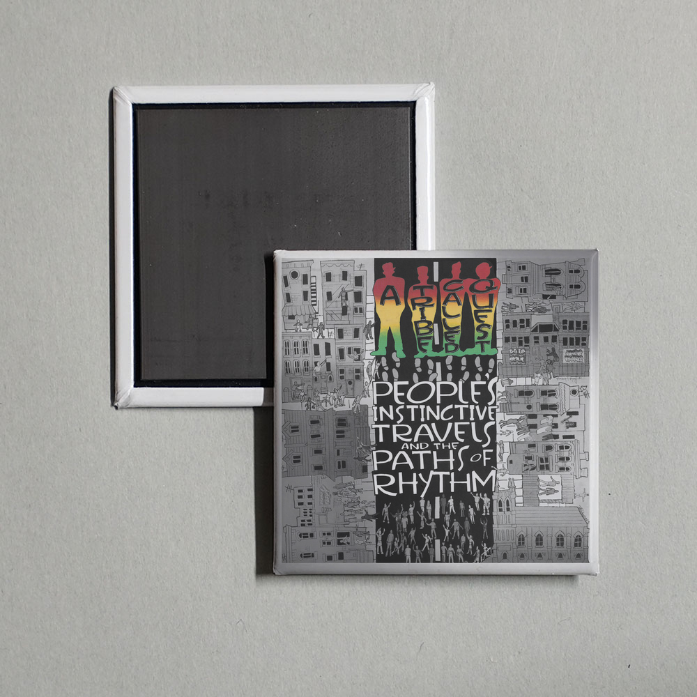 A Tribe Called Quest - People's Instinctive Travels and the Paths of Rhythm (25th Anniversary Edition) Album Cover Fridge Magnet