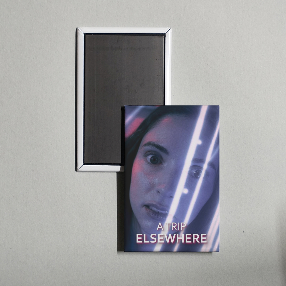 A Trip Elsewhere Mini Movie Fridge Magnet