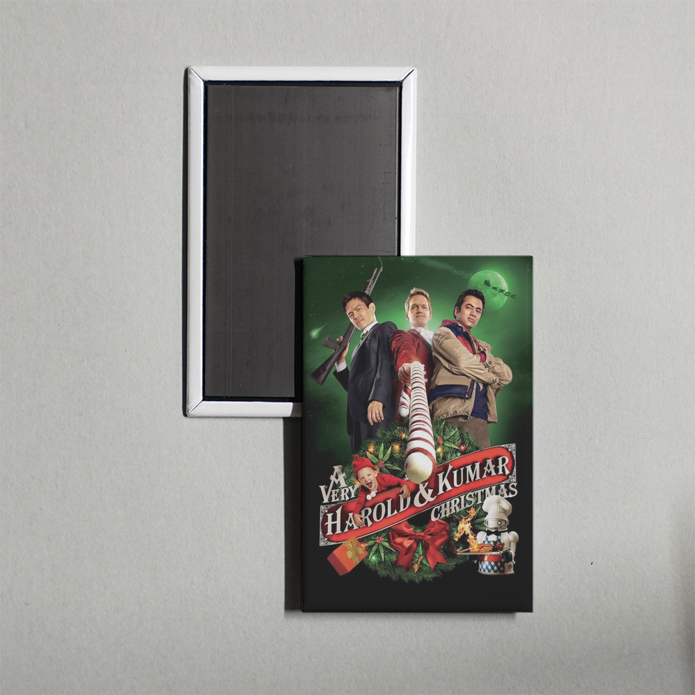 A Very Harold & Kumar Christmas Mini Movie Fridge Magnet