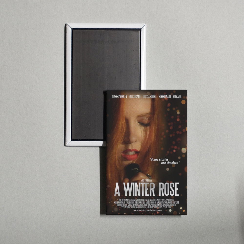 A Winter Rose Mini Movie Fridge Magnet