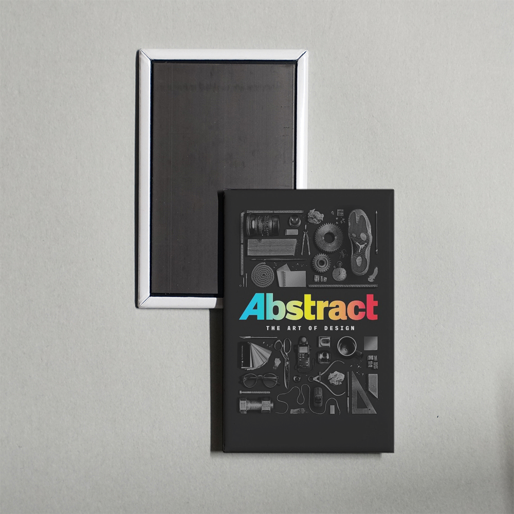 Abstract The Art of Design TV Show Fridge Magnet