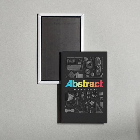 Abstract The Art of Design TV Show Fridge Magnet