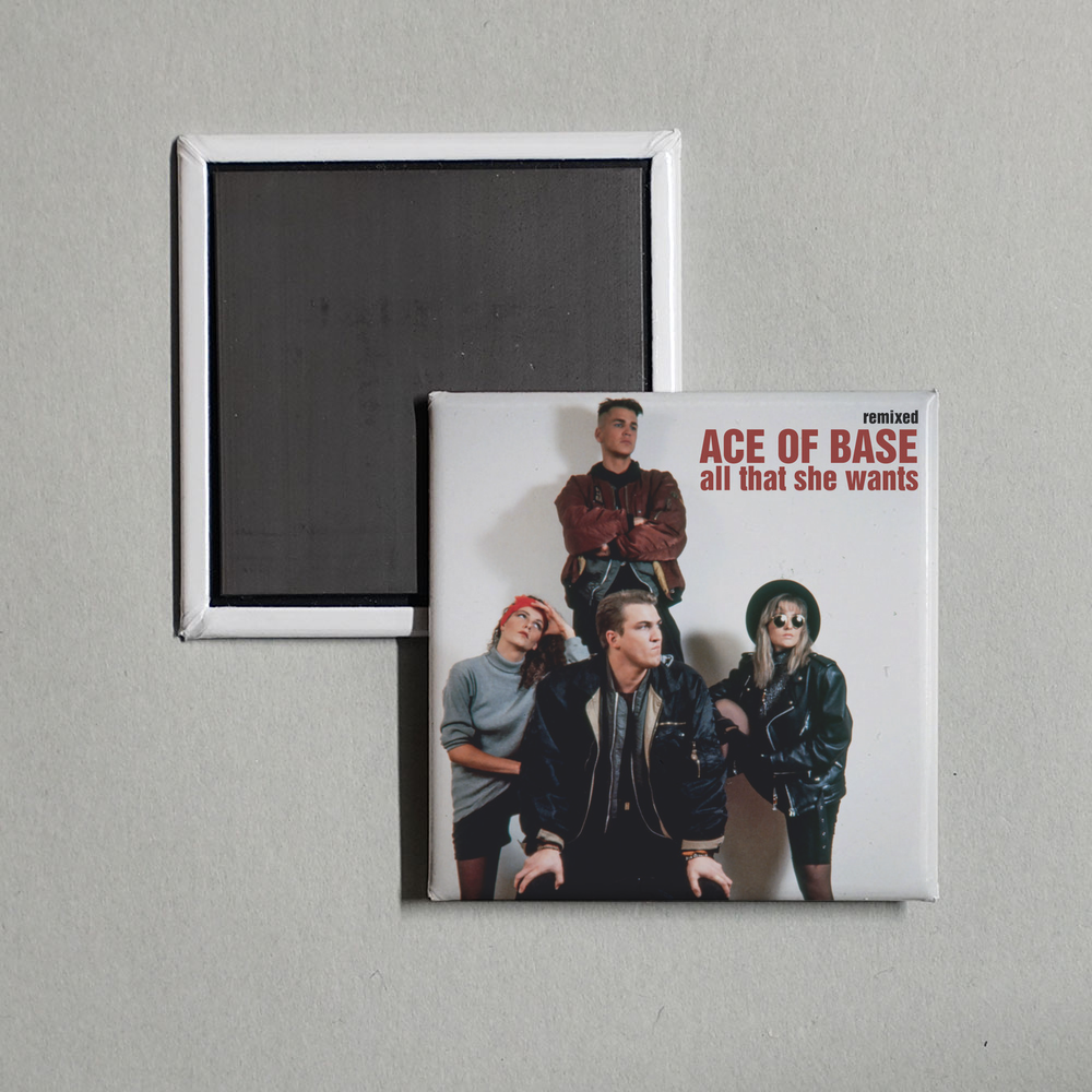 Ace of Base - All That She Wants (Remixed) Album Cover Fridge Magnet