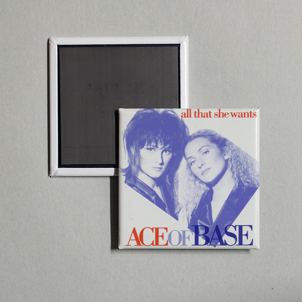 Ace of Base - All That She Wants (The Remixes) Album Cover Fridge Magnet