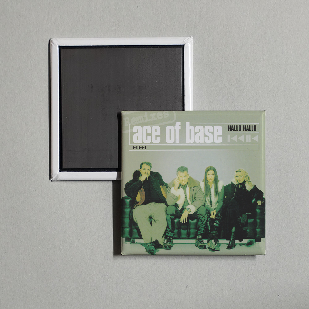 Ace of Base - Hallo Hallo (The Remixes) Album Cover Fridge Magnet