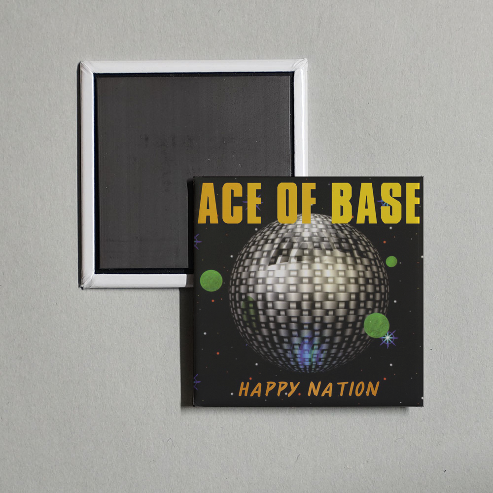 Ace of Base - Happy Nation Album Cover Fridge Magnet