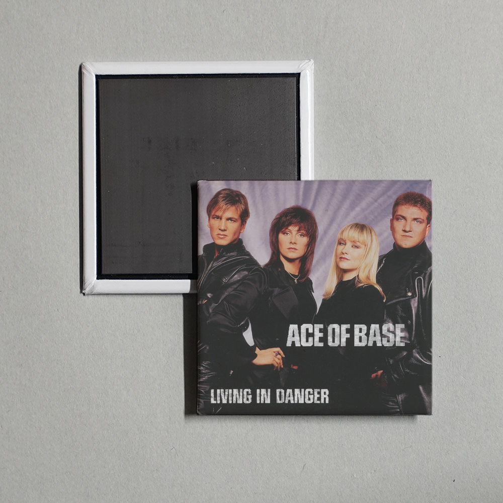 Ace of Base - Living in Danger (The Remixes) Album Cover Fridge Magnet