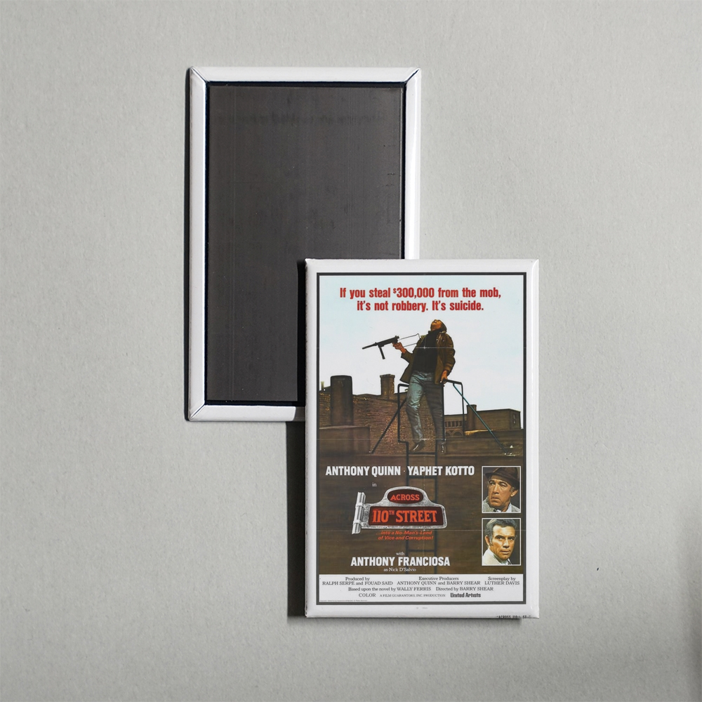 Across 110th Street Mini Movie Fridge Magnet