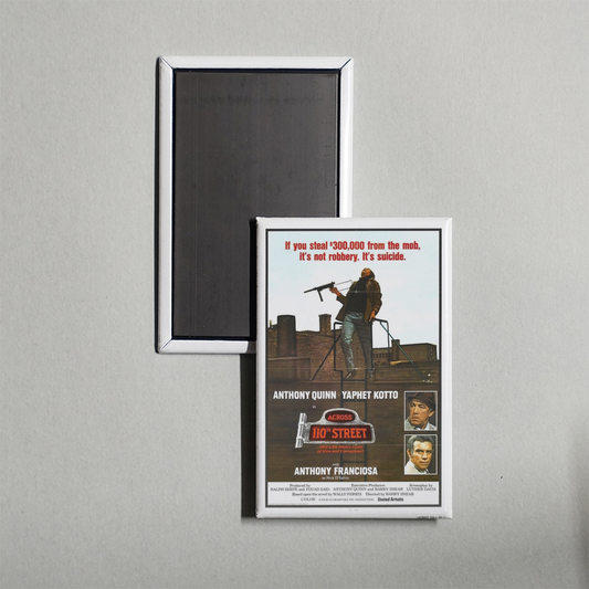 Across 110th Street Mini Movie Fridge Magnet