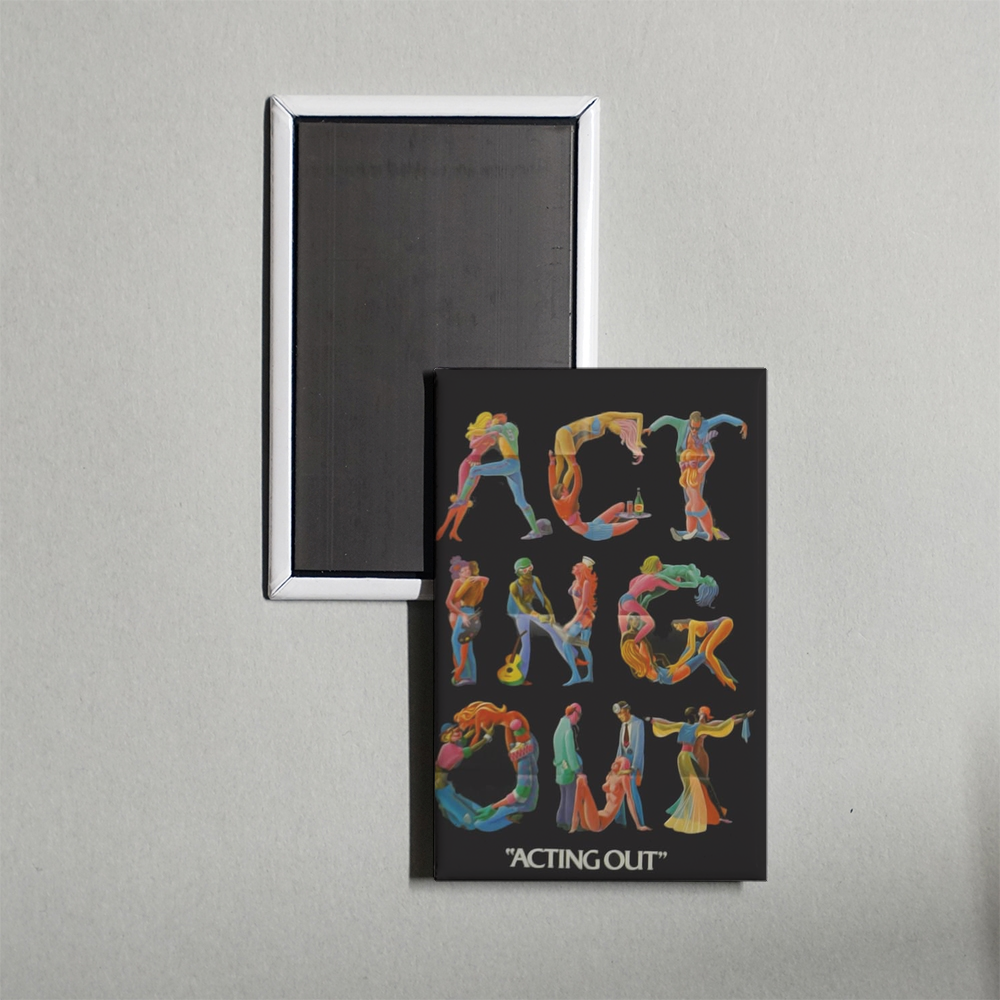 Acting Out Mini Movie Fridge Magnet