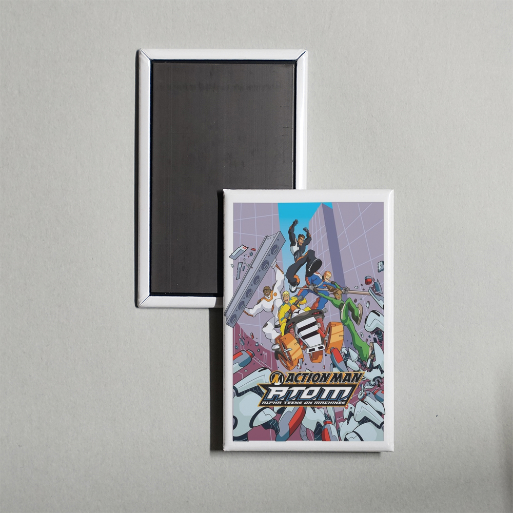 Action Man A.T.O.M. TV Show Fridge Magnet