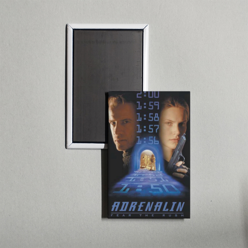 Adrenalin Fear the Rush Mini Movie Fridge Magnet