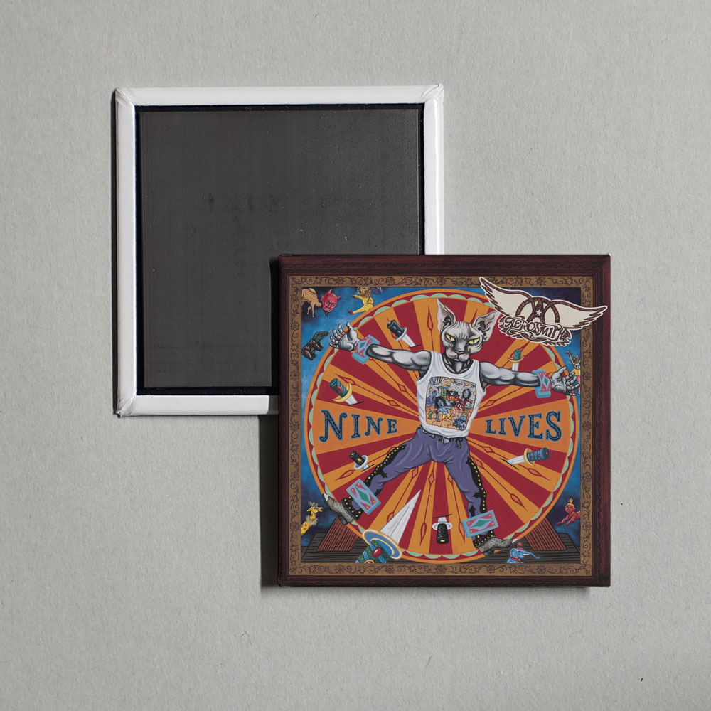 Aerosmith - Nine Lives Album Cover Fridge Magnet