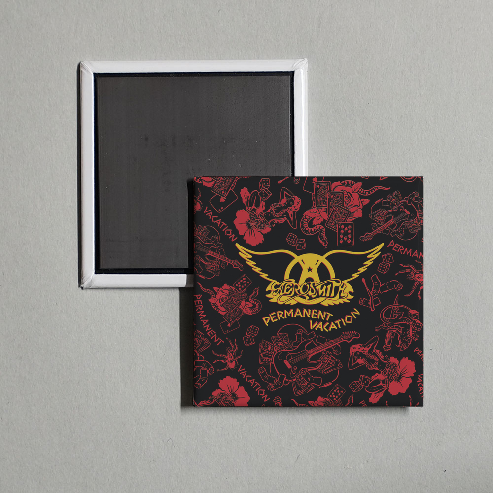 Aerosmith - Permanent Vacation Album Cover Fridge Magnet