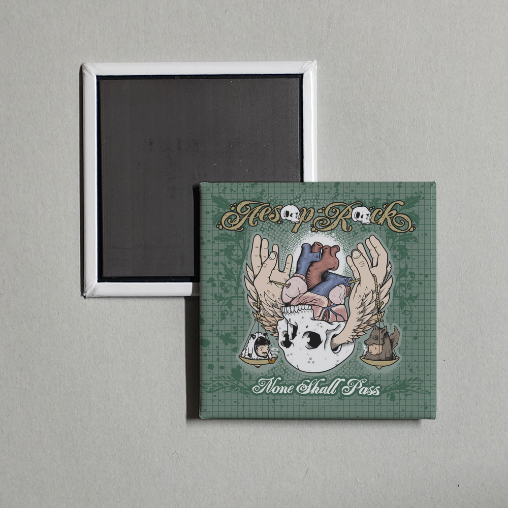 Aesop Rock - None Shall Pass Album Cover Fridge Magnet