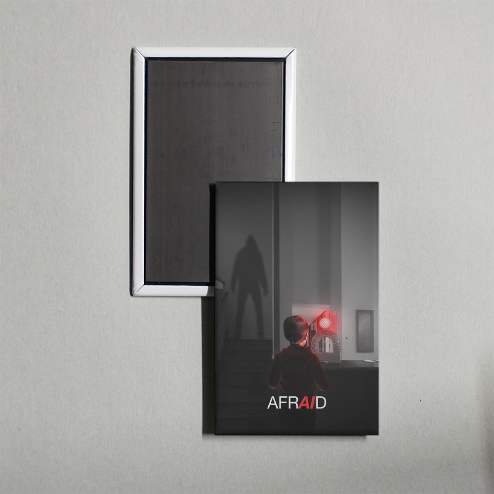 Afraid Mini Movie Fridge Magnet