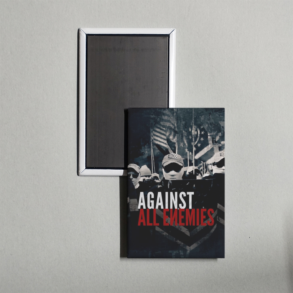 Against All Enemies Mini Movie Fridge Magnet