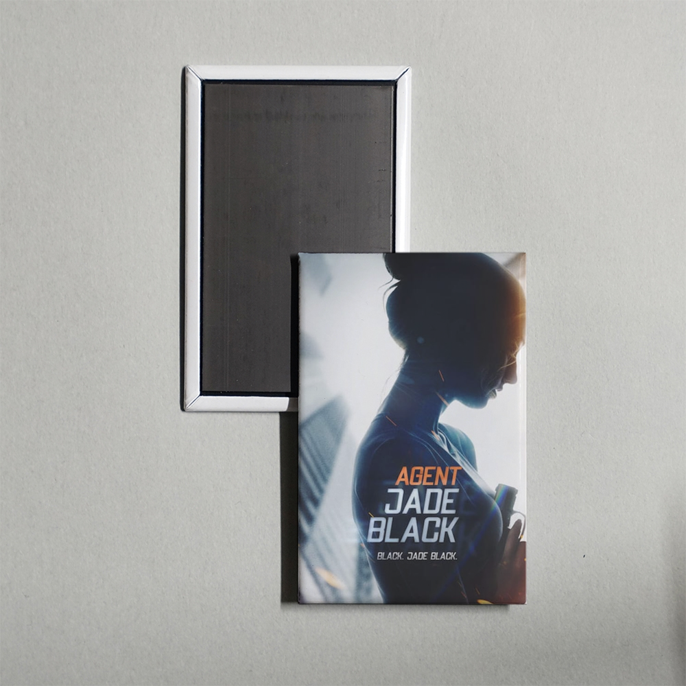 Agent Jade Black Mini Movie Fridge Magnet