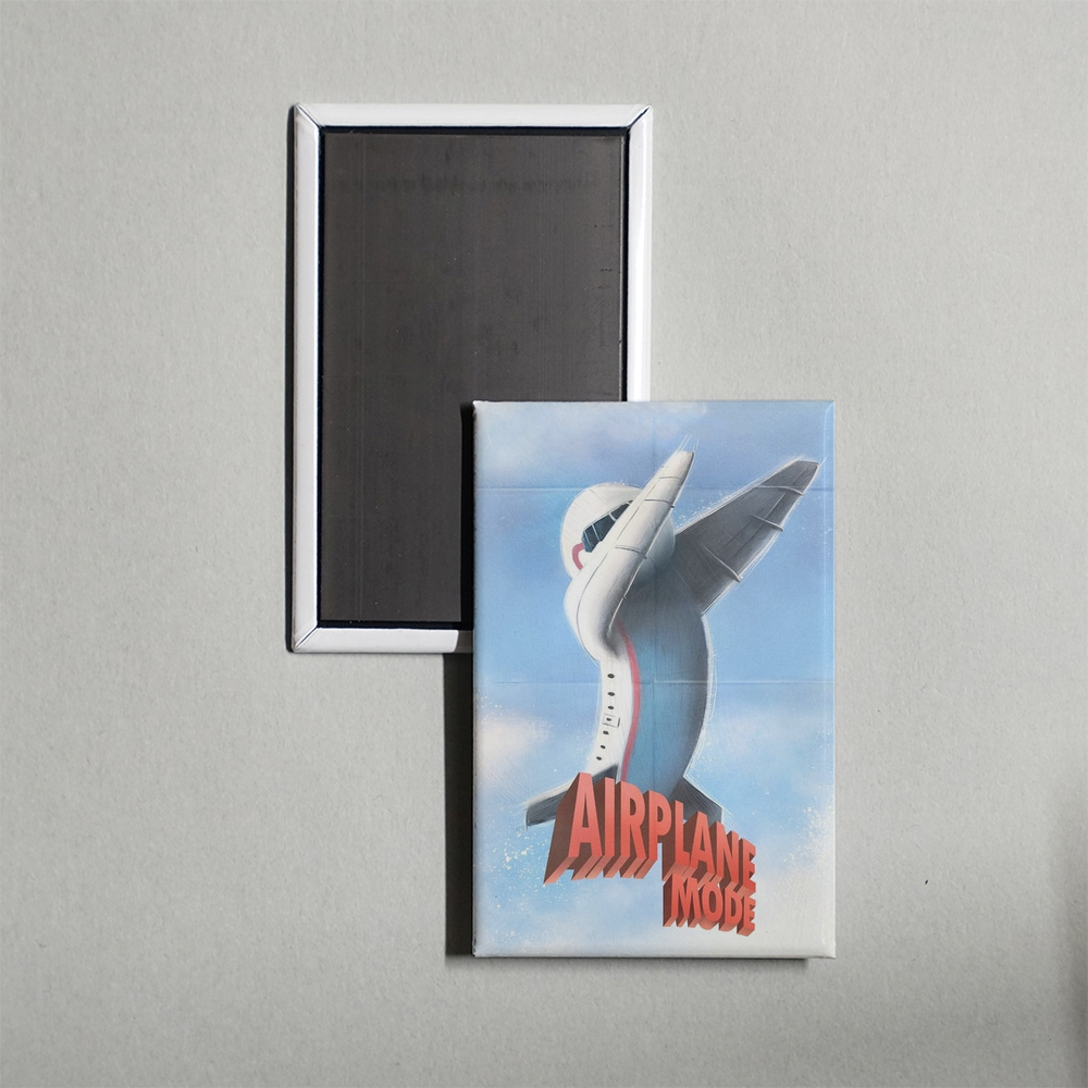 Airplane Mode Mini Movie Fridge Magnet