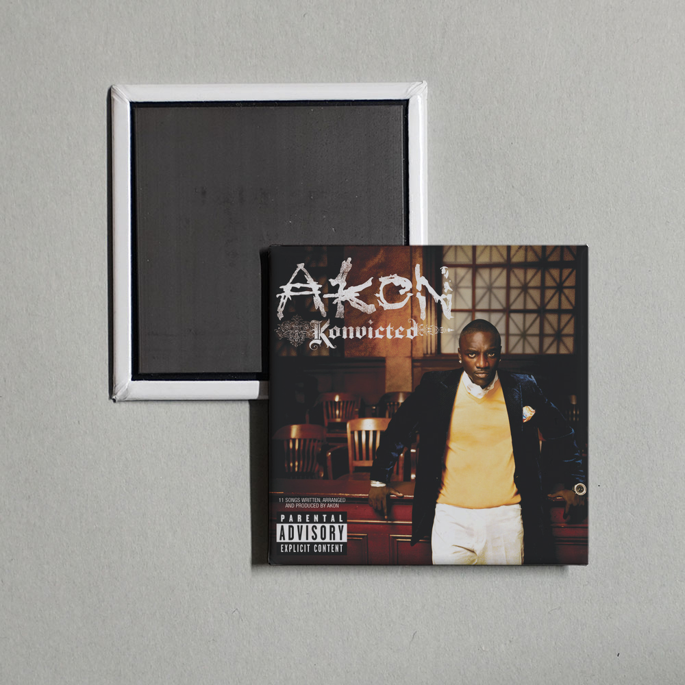Akon - Konvicted Album Cover Fridge Magnet