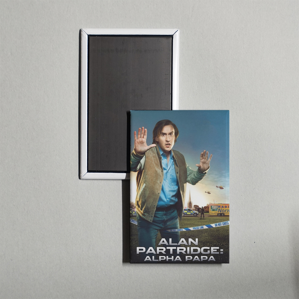 Alan Partridge Alpha Papa Mini Movie Fridge Magnet