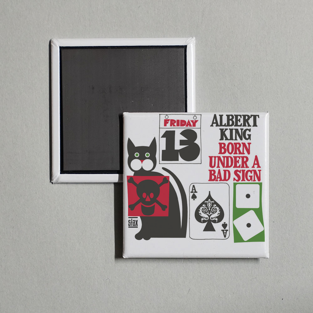Albert King - Born Under A Bad Sign (Mono) Album Cover Fridge Magnet