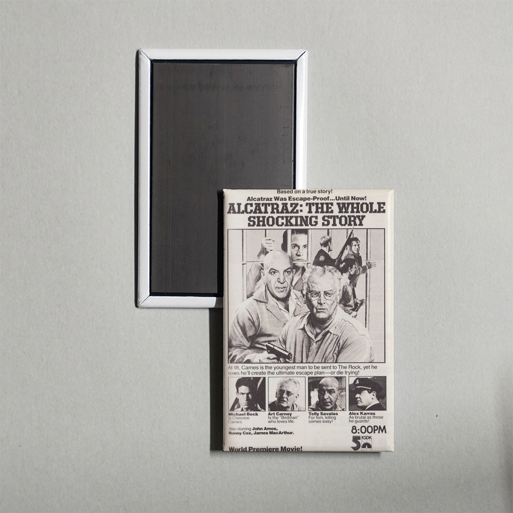 Alcatraz The Whole Shocking Story Mini Movie Fridge Magnet