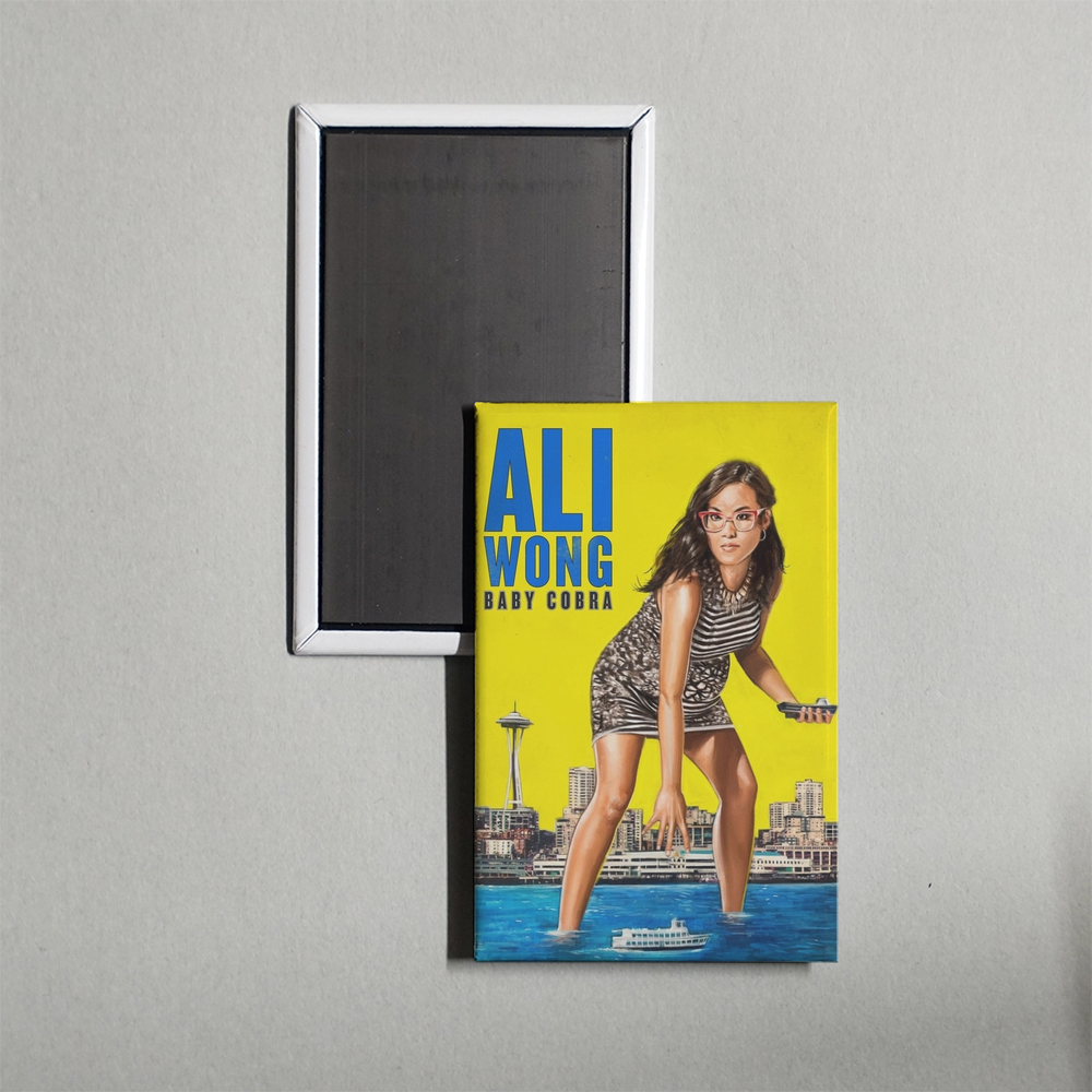 Ali Wong Baby Cobra Mini Movie Fridge Magnet