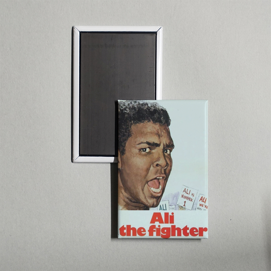Ali the Man Ali the Fighter Mini Movie Fridge Magnet