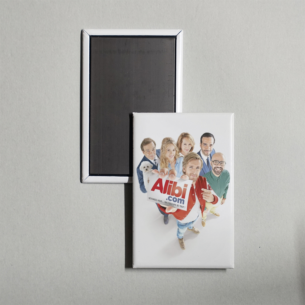 Alibi.com Mini Movie Fridge Magnet