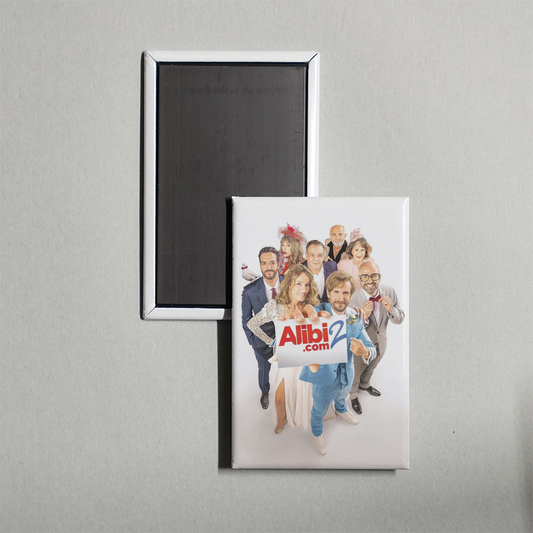 Alibi.com 2 Mini Movie Fridge Magnet