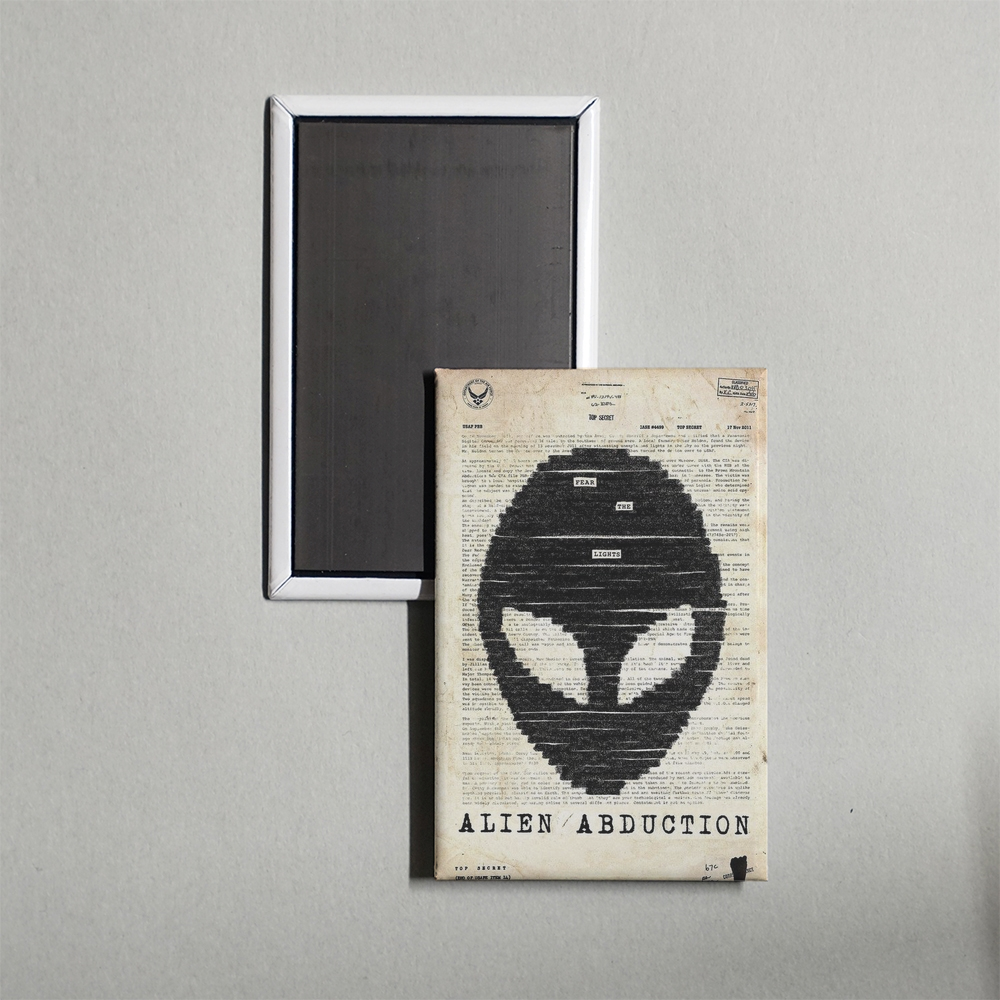 Alien Abduction Mini Movie Fridge Magnet
