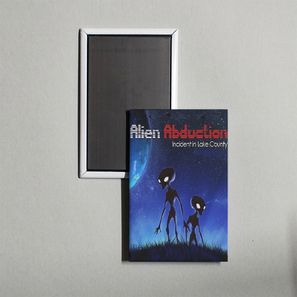 Alien Abduction Incident in Lake County Mini Movie Fridge Magnet