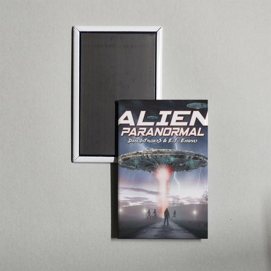 Alien Paranormal Dark Intruders and ET Enigmas Mini Movie Fridge Magnet