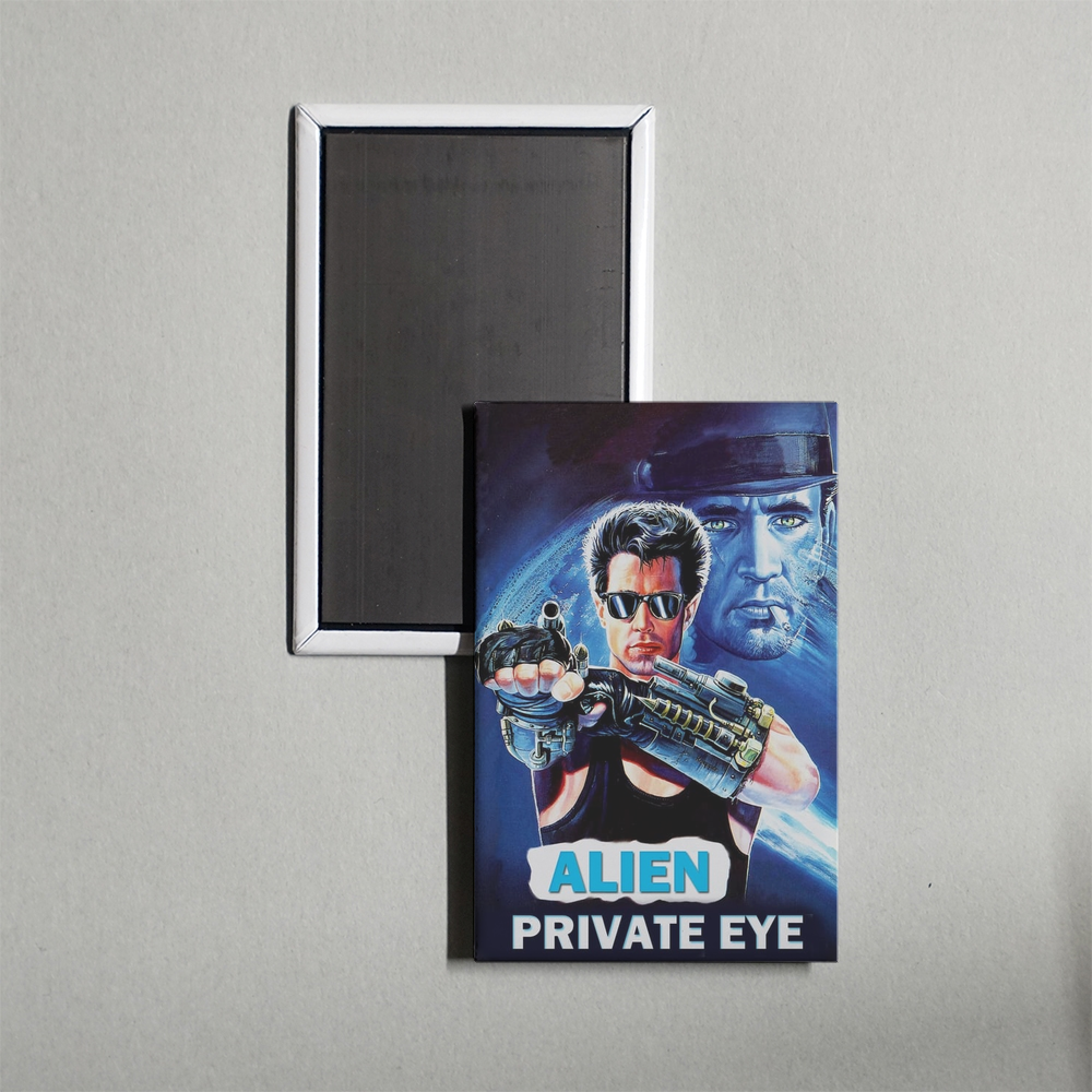 Alien Private Eye Mini Movie Fridge Magnet