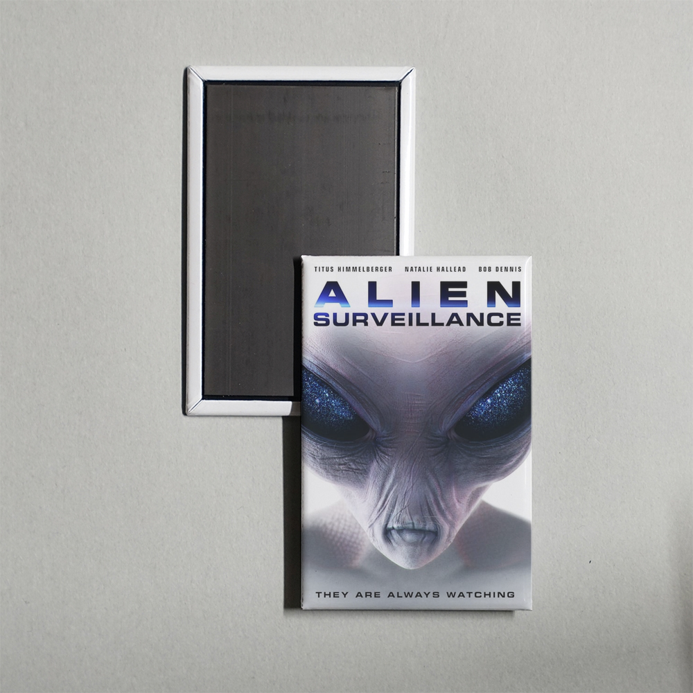 Alien Surveillance Mini Movie Fridge Magnet