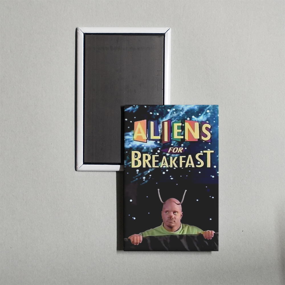 Aliens for Breakfast Mini Movie Fridge Magnet