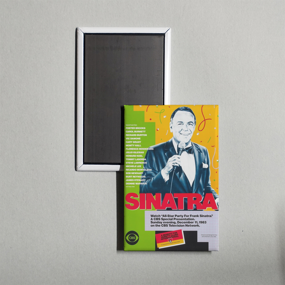All-Star Party for Frank Sinatra Mini Movie Fridge Magnet