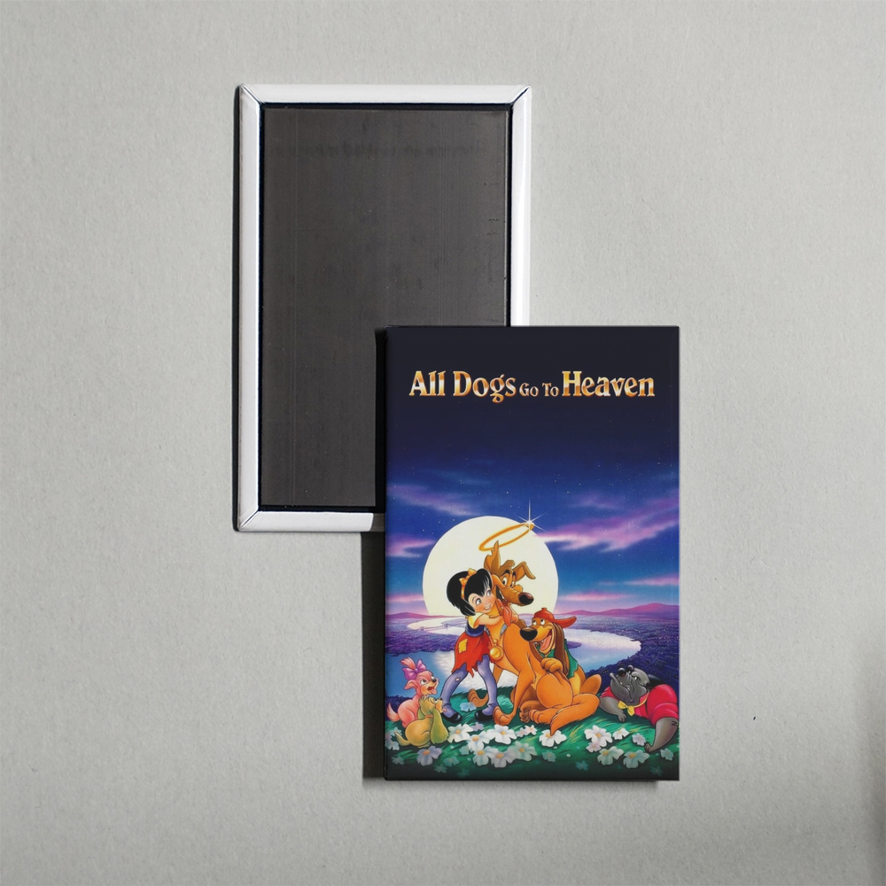 All Dogs Go to Heaven Mini Movie Fridge Magnet