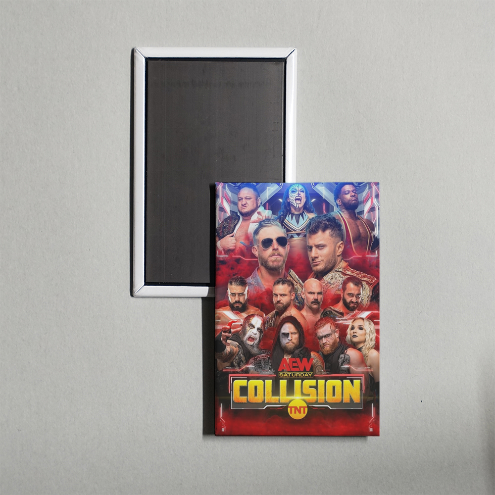 All Elite Wrestling Collision TV Show Fridge Magnet