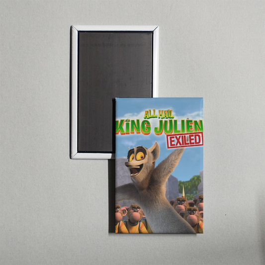 All Hail King Julien Exiled TV Show Fridge Magnet